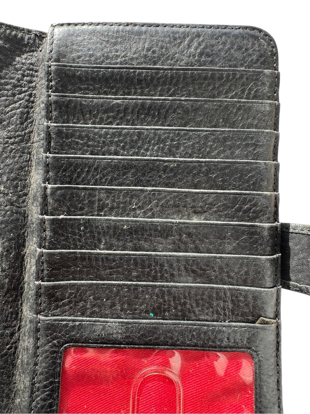 Vintage Dooney & Bourke Black Wallet with Gold Monogram - Picture 9 of 12
